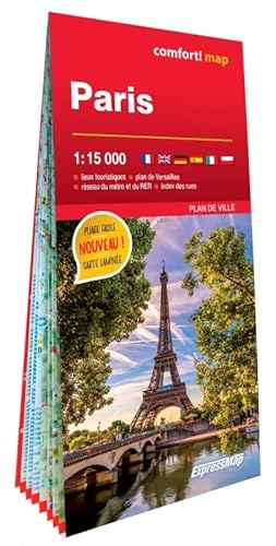 Beispielbild fr Paris 1/15.000 (carte grand format lamine - plan de ville) zum Verkauf von medimops