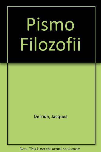 9788385109167: Pismo Filozofii