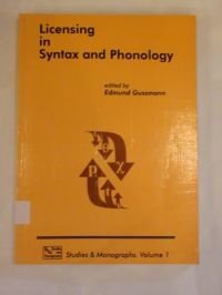 Imagen de archivo de Licensing in syntax and phonology (PASE studies and monographs) a la venta por Books From California