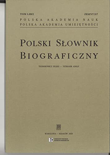 Polski slownik biograficzny. Vol 54/4 - Various Authors