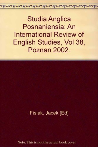 9788386969838: Studia Anglica Posnaniensia: An International Review of English Studies, Vol 38, Poznan 2002.