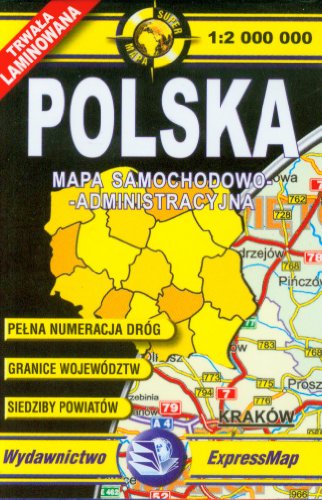 9788388112119: Polska mapa samochodowo administracyjna 1:2 000 000: wersja miniaturowa