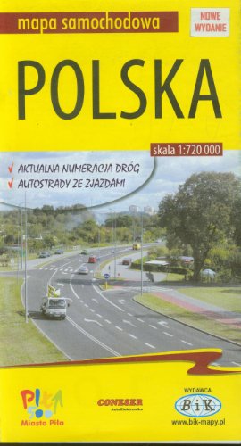 9788388963186: Polska mapa samochodowa: Road map, Autokarte