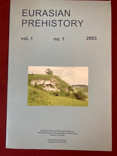 Imagen de archivo de Eurasian Prehistory Volume 1:1: A Journal for Primary Data a la venta por ThriftBooks-Dallas