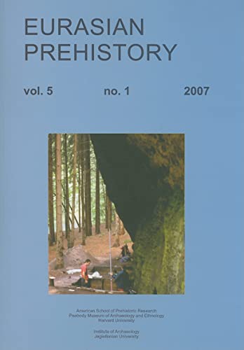 Beispielbild fr Eurasian Prehistory ; Volume 5, Number 1 (2007) zum Verkauf von Katsumi-san Co.