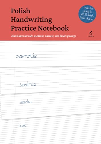 Imagen de archivo de Polish Handwriting Practice Notebook: Blank lines in wide, medium, and narrow spacings a la venta por Books Unplugged