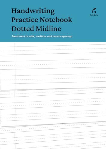 Imagen de archivo de Handwriting Practice Notebook Dotted Midline: Blank lines in wide, medium, and narrow spacings a la venta por GF Books, Inc.