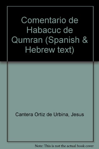 Stock image for El Comentario de Habacuc de Qumram for sale by Librera Antonio Azorn