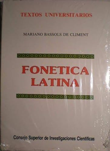 9788400038649: Fontica latina (Textos Universitarios)