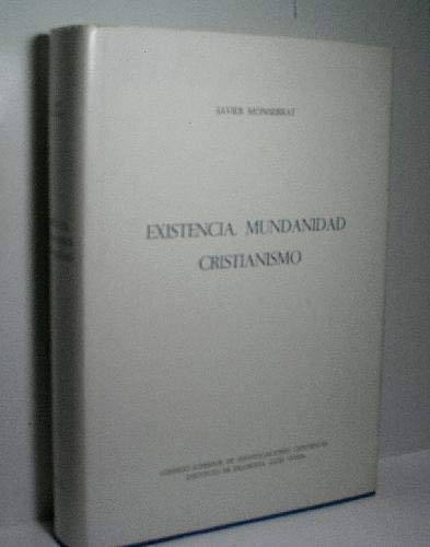 Imagen de archivo de EXISTENCIA, MUNDANIDAD, CRISTIANISMO. INTRODUCCION FILOSOFICO ANTROPOLOGICA A LA TEOLOGIA FUNDAMENTAL. a la venta por Libros Ambig