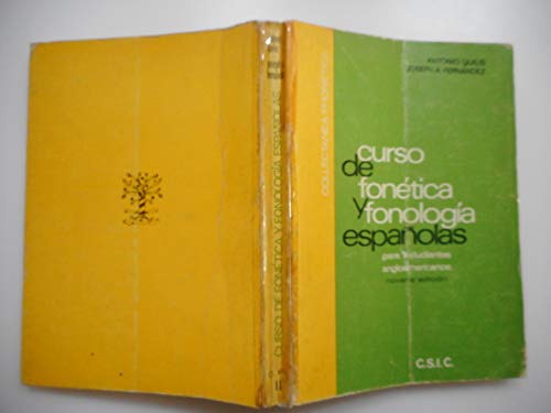 Beispielbild fr Curso de Fon tica y Fonologa Españolas : Para Estudiantes Angloamericanos zum Verkauf von Better World Books: West