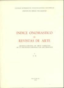 Stock image for NDICE ONOMSTICO DE REVISTAS DE ARTE. TOMO I (A-K). ARCHIVO ESPAOL DE ARTE Y B for sale by Zilis Select Books