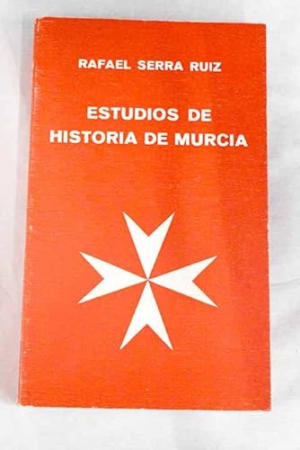 Stock image for Estudios de Historia de Murcia for sale by Hamelyn