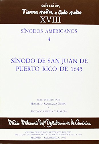 Stock image for SNODO DE SAN JUAN DE PUERTO RICO DE 1645 for sale by Siglo Actual libros
