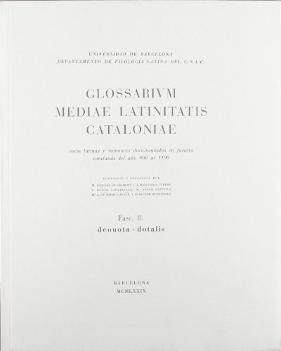 Glossarium mediae latinitatis Cataloniae