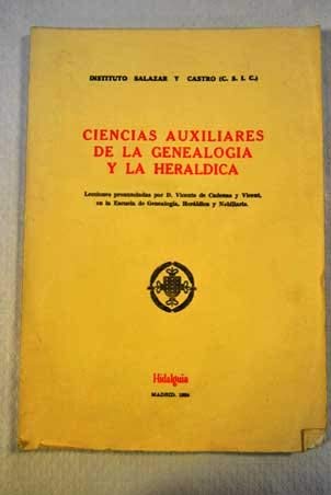 Beispielbild fr Ciencias auxiliares de la genealoga y la herldica zum Verkauf von Agapea Libros