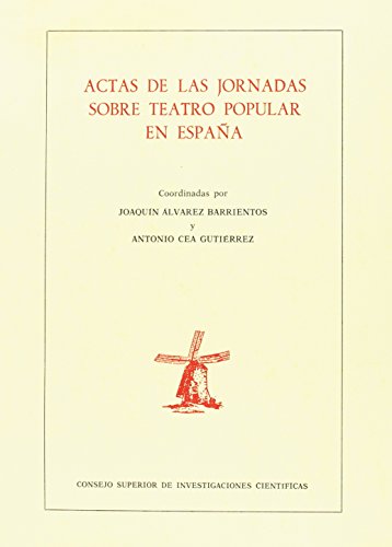 Imagen de archivo de Actas de las Jornadas sobre Teatro Popular en Espana a la venta por Marbus Farm Books