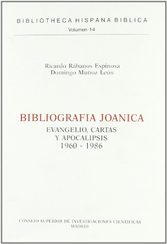 Imagen de archivo de BIBLIOGRAFA JONICA EVANGELIO, CARTAS Y APOCALIPSIS (1960-1986) a la venta por Zilis Select Books