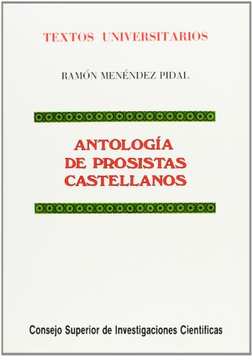 Beispielbild fr Antologa de Prosistas Castellanos: 8 zum Verkauf von Hamelyn