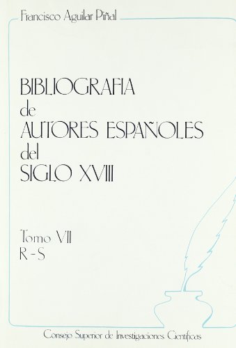 Beispielbild fr BIBLIOGRAFIA DE AUTORES ESPA?OLES DEL SIGLO XVIII. zum Verkauf von Iridium_Books