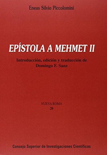 Beispielbild fr ESPISTOLA A MEHMET II zum Verkauf von KALAMO LIBROS, S.L.