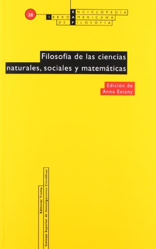 Beispielbild fr FILOSOFA DE LAS CIENCIAS NATURALES, SOCIALES Y MATEMTICAS zum Verkauf von KALAMO LIBROS, S.L.