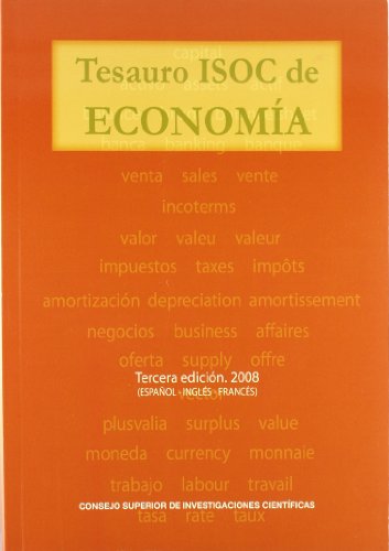 Tesauro ISOC de economía:Español, inglés, francés