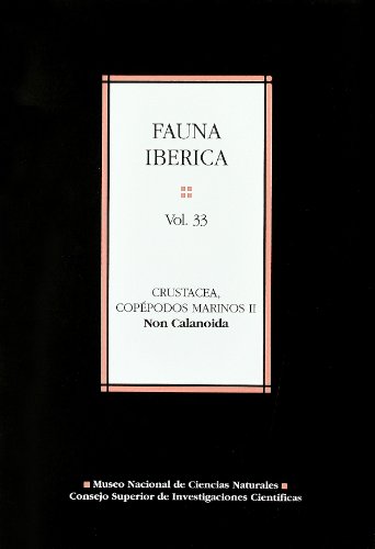 Fauna Ibérica. Vol. 33. Crustacea. Copépodos Marinos II. Non Calanoida