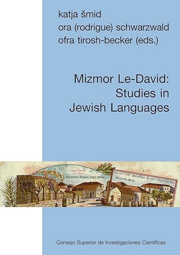 Stock image for MIZMOR LE-DAVID : STUDIES IN JEWISH LANGUAGES. for sale by KALAMO LIBROS, S.L.