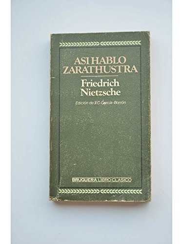 Stock image for AS HABL ZARATHUSTRA for sale by LIBRERA COCHERAS-COLISEO