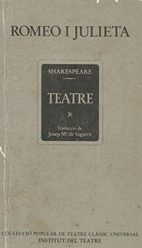 9788402066992: Romeo i Julieta (Collecció popular de teatre clàssic universal) (Catalan Edition)