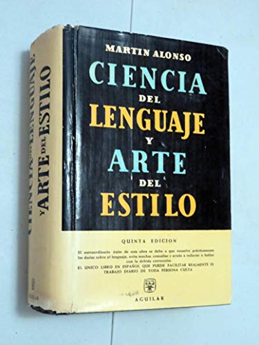 9788403270602: CIENCIA DEL LENGUAJE Y ARTE DEL ESTILO.