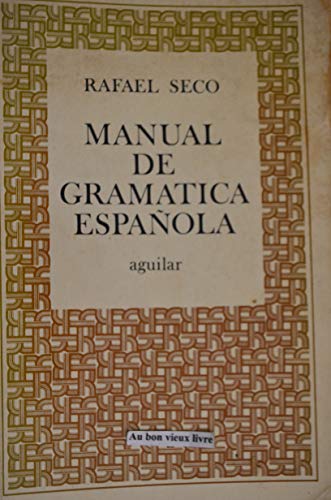 9788403270626: Manual de gramatica espaola