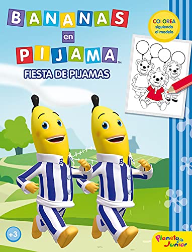 9788408034018: Bananas en pijama. Fiesta de pijamas: Colorea siguiendo el modelo