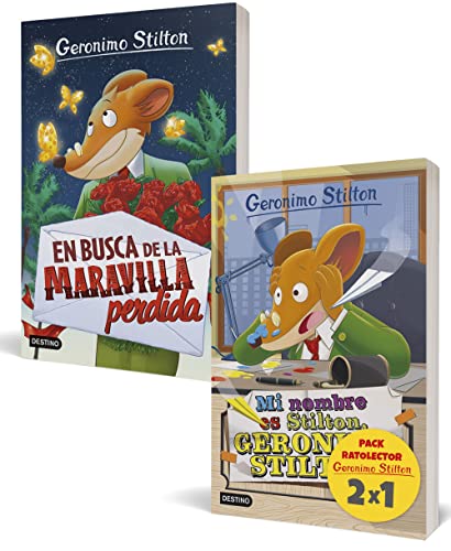 Imagen de archivo de PACK RATOLECTOR (incluye: Mi nombre es Stilton, Geronimo Stilton - En busca de la maravilla perdida) a la venta por KALAMO LIBROS, S.L.