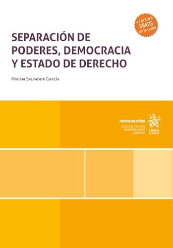 Imagen de archivo de SEPARACION DE PODERES DEMOCRACIA Y ESTADO DE DERECHO a la venta por LIBRERIACB