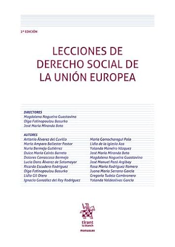 Beispielbild fr Lecciones de Derecho Social de la Unin Europea zum Verkauf von AG Library
