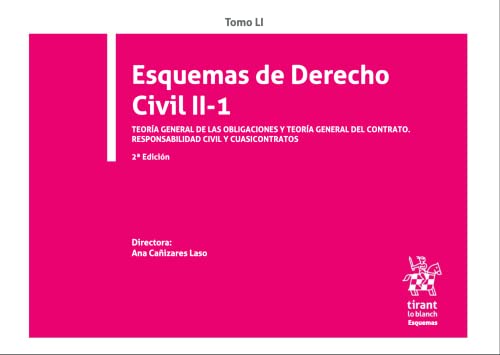 9788411130035: Tomo LI Esquemas de Derecho Civil II-1 2 Edicin Teora general de las obligaciones y teora general del contrato
