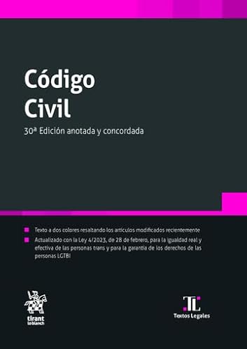 9788411697477: Cdigo Civil 30 Edicin anotada y concordada (Textos Legales)