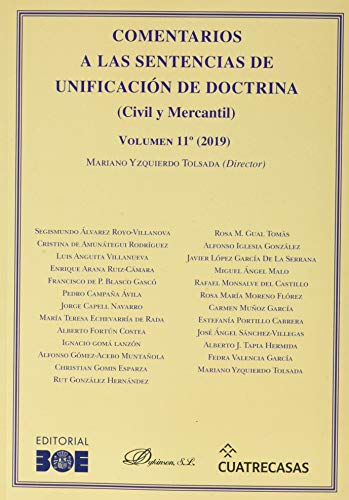 Imagen de archivo de Comentarios a las Sentencias de Unificacin de Doctrina. Civil y Mercantil. Volumen 11. 2019 a la venta por AG Library