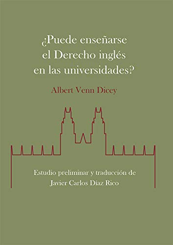 Stock image for Puede ensearse el derecho ingls en las universidades? for sale by AG Library