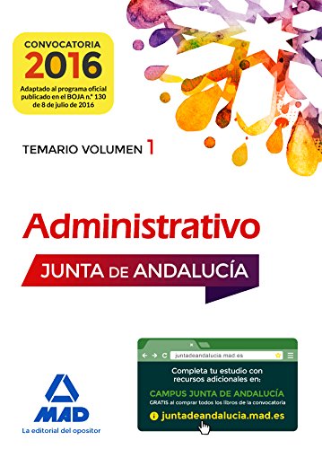 Stock image for ADMINISTRATIVOS DE LA JUNTA DE ANDALUCA TURNO LIBRE. TEMARIO VOLUMEN 1 for sale by Zilis Select Books