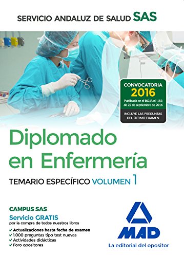 Imagen de archivo de DIPLOMADO EN ENFERMERA DEL SERVICIO ANDALUZ DE SALUD. TEMARIO ESPECFICO VOLUME a la venta por Zilis Select Books