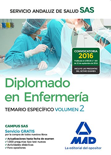 Stock image for DIPLOMADO EN ENFERMERA DEL SERVICIO ANDALUZ DE SALUD. TEMARIO ESPECFICO VOLUME for sale by Zilis Select Books