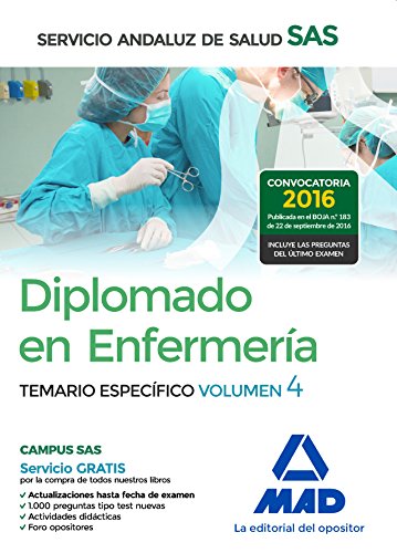 Beispielbild fr Diplomado en Enfermera del Servicio Andaluz de Salud. Temario especfico volumen 4 zum Verkauf von Iridium_Books