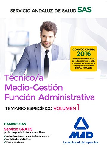 Stock image for TCNICO/A MEDIO-GESTIN FUNCIN ADMINISTRATIVA DEL SAS OPCIN ADMINISTRACIN GEN for sale by Zilis Select Books