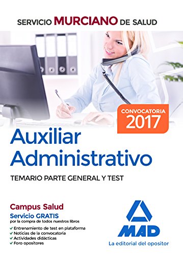 Auxiliar Administrativo del Servicio Murciano de Salud. Temario parte general y test - VV.AA.