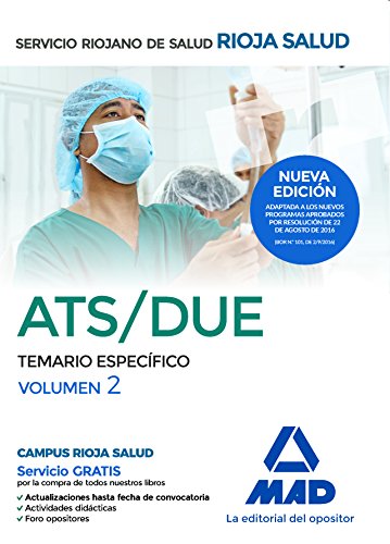 Imagen de archivo de ATS/DUE DEL SERVICIO RIOJANO DE SALUD. TEMARIO ESPECFICO VOLUMEN 2 a la venta por Zilis Select Books