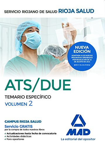 Stock image for ATS/DUE DEL SERVICIO RIOJANO DE SALUD. TEMARIO ESPECFICO VOLUMEN 2 for sale by Zilis Select Books