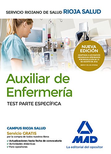 Stock image for AUXILIARES DE ENFERMERA DEL SERVICIO RIOJANO DE SALUD. TEST PARTE ESPECIFICA for sale by Zilis Select Books